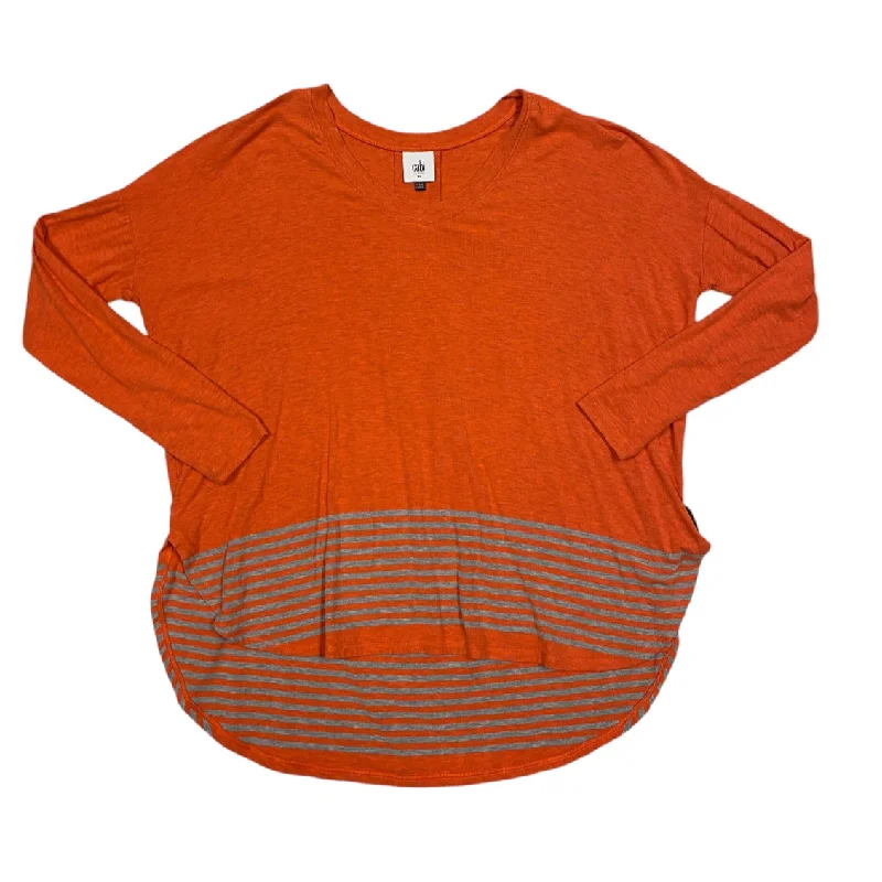 Top Long Sleeve By Cabi In Orange, Size: Xs Trendy Men's Bucket