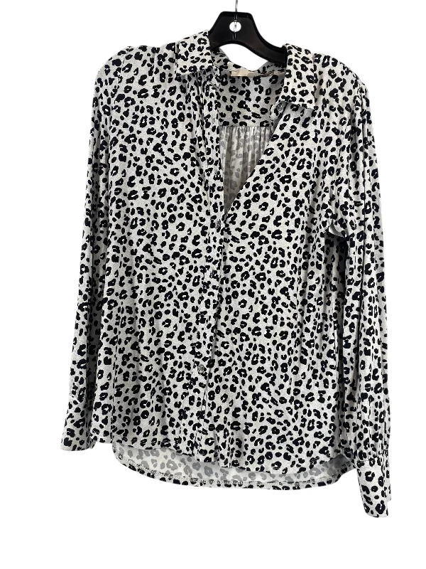 Top Long Sleeve By Loft In Animal Print, Size: S Laid