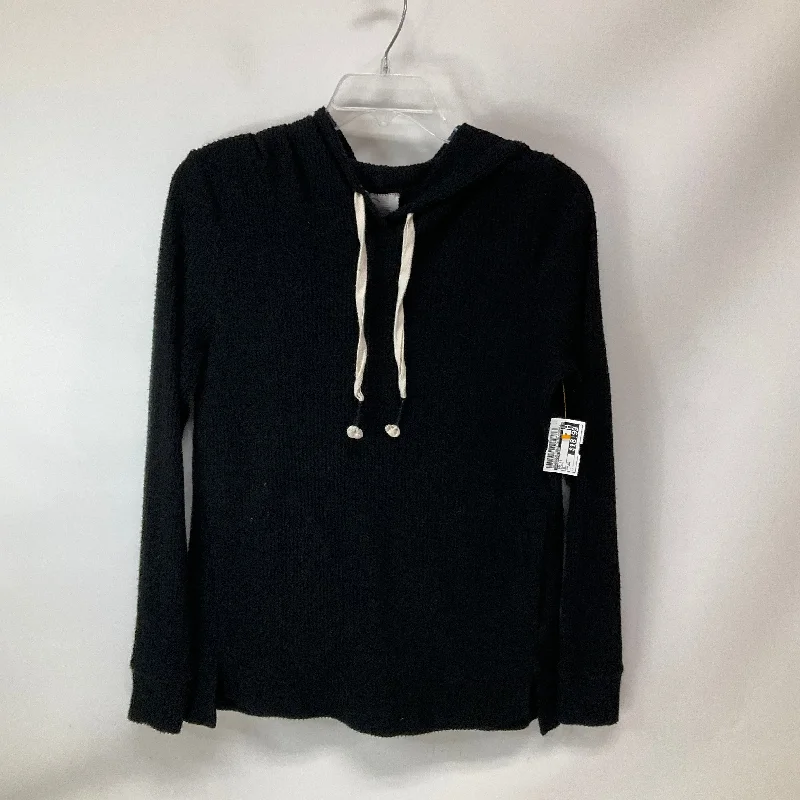 Top Long Sleeve By Anthropologie In Black, Size: Xs Streetwear Style