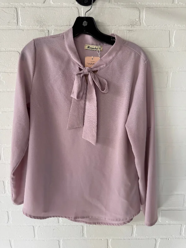 Top Long Sleeve By Clothes Mentor In Pink, Size: M Polished Men's Silk