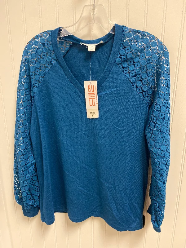 Top Long Sleeve By Clothes Mentor In Blue, Size: M Edgy Men's Punk