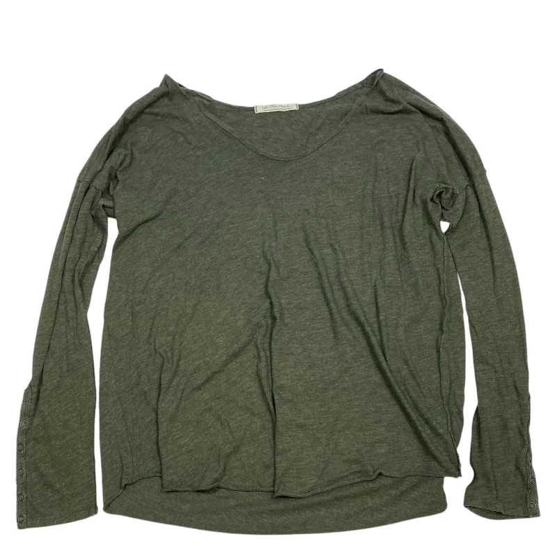 Top Long Sleeve Basic By We The Free In Green, Size: L Luxurious Men's High