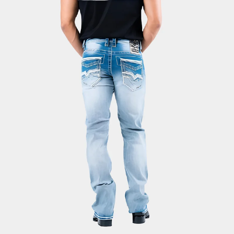 Platini Men's Boot Cut Jeans Artistic Men's Avant