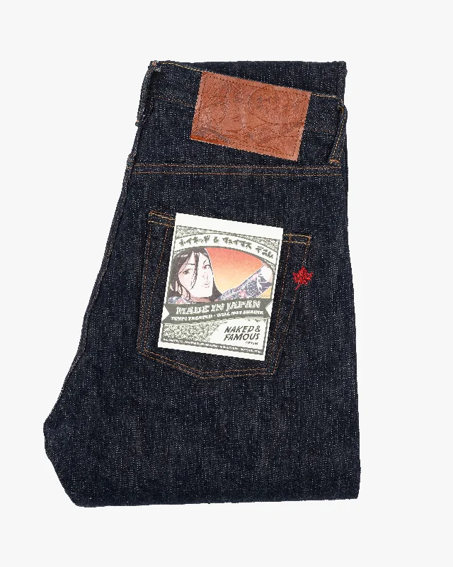 Naked & Famous Denim Easy Guy Relaxed Tapered Mens Jeans - MIJ12 Aomidori Selvedge Luxurious Men's High