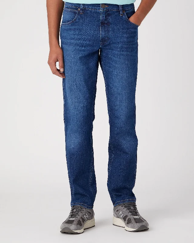 Wrangler Greensboro Regular Fit Mens Jeans - Free Way Earthy Men's Sustainable 